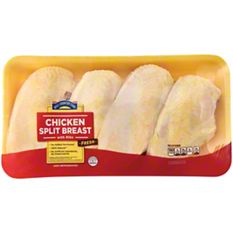 Hill Country Fare Bone In Split Chicken Breasts, Value Pack