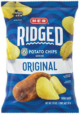 H-E-B Ridged Original Potato Chips, 1.75 Oz | Central Market - Really ...