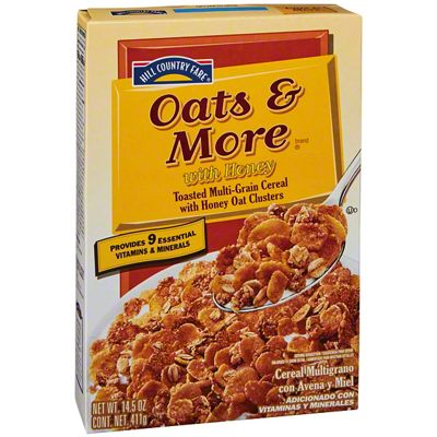 Hill Country Fare Oats More Cereal With Honey Oat Clusters Oz