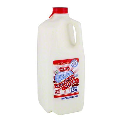 H-E-B Select Ingredients 2% Reduced Fat Milk, 1/2 gal – Central Market