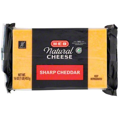 H-E-B Sharp Cheddar Cheese, 16 Oz | Joe V's Smart Shop | Low Prices ...