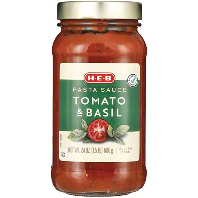 H-E-B Tomato & Basil Pasta Sauce, 24 Oz – Central Market