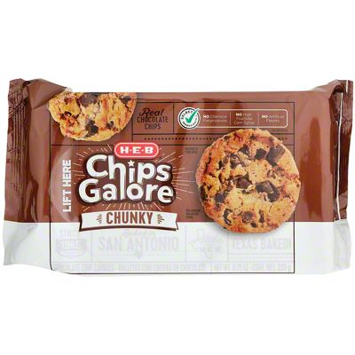 H-E-B Chips Galore Chunky Chocolate Chip Cookies, 11.75 Oz | Joe V's ...