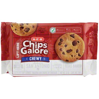 H-E-B Select Ingredients Chips Galore! Chewy Chocolate Chip Cookies, 13 ...