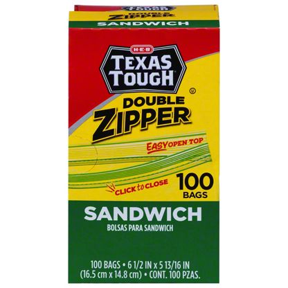 zipper tough sandwich ct texas double bags