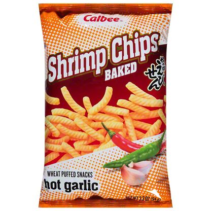 Calbee Hot Garlic Baked Shrimp Flavored Chips, 3.3 Oz – Central Market