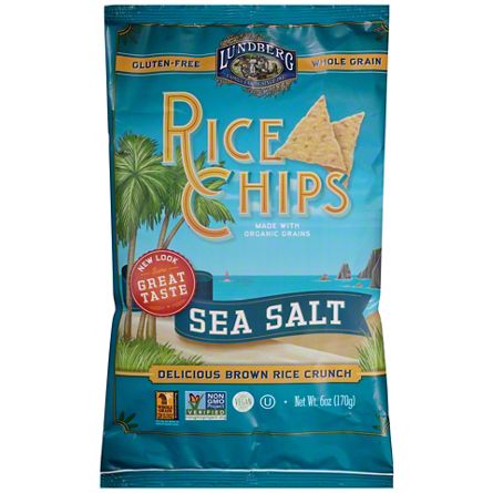 Lundberg Sea Salt Rice Chips, 6 oz | Central Market - Really Into Food