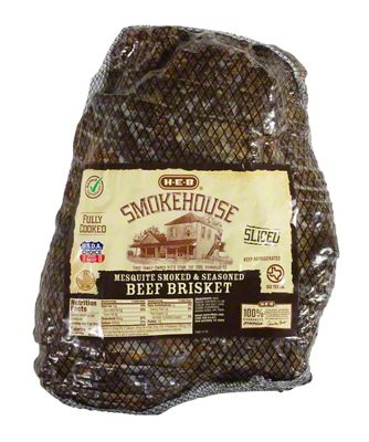 H-E-B Fully Cooked Mesquite-Smoked Sliced Beef Brisket | Central Market ...