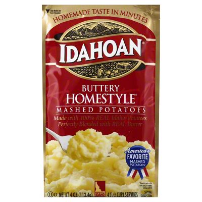 Idahoan Butter & Herb Mashed Family size, 8 oz (Pack of 8)