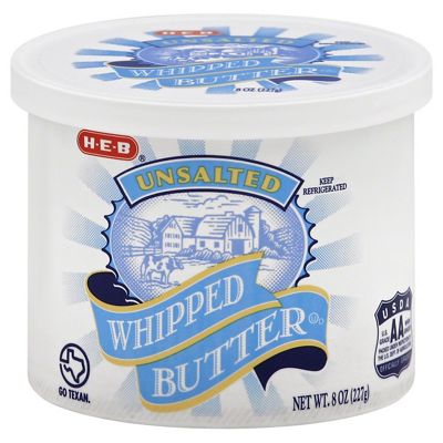 H-E-B Whipped Unsalted Butter, 8 Oz – Central Market