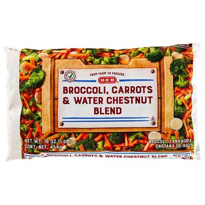 H-E-B Frozen Broccoli, Carrot & Water Chestnut Blend, 16 Oz | Joe V's ...