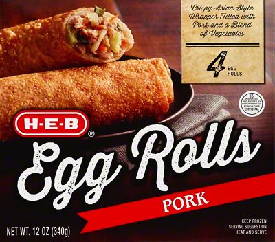 H-E-B Classic Selections Pork Egg Rolls, 4 Ct – Central Market