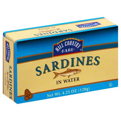 Hill Country Fare Sardines In Water, 4.25 Oz | Joe V's Smart Shop | Low ...