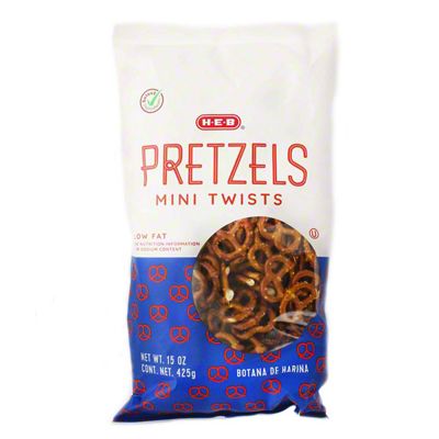 H-E-B Select Ingredients Low Fat Mini Twists Pretzels, 15 Oz – Central ...