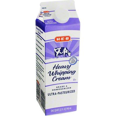 Heavy Cream Brands Store Brand Heavy Whipping Cream, 1 Pint – Water