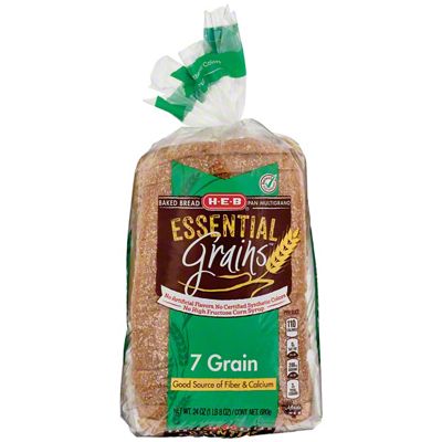 H-E-B Essential Grains 7 Grain Bread, 24 Oz | Joe V's Smart Shop | Low ...