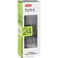 24CT CLEAR FORK CUTLERY IN BOX-24