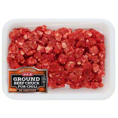 H-E-B 100% Pure Ground Beef Chuck For Chili, 80% Lean | Joe V's Smart ...