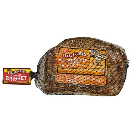 H-E-B Fully Cooked Hickory Smoked Seasoned Beef Brisket Flat, lb | Joe ...