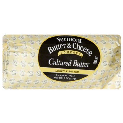 Vermont Butter & Cheese Lightly Salted Cultured Butter Roll, 8 Oz (227 