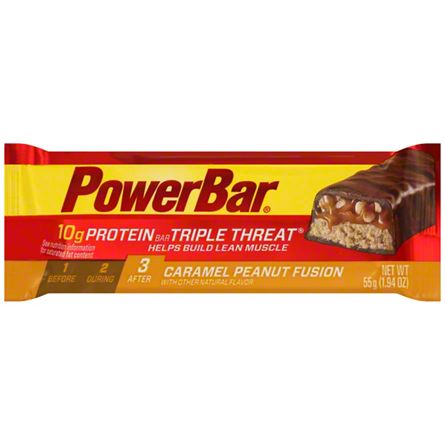 PowerBar Triple Threat Caramel Peanut Fusion Protein Bar, 1.94 oz ...