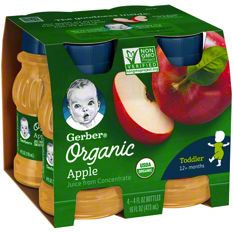 Gerber Organic 100 Apple Juice 4 4 oz Central Market Really