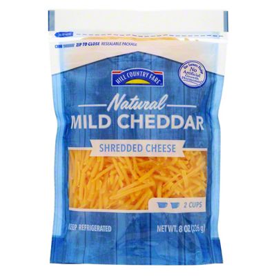 Hill Country Fare Mild Cheddar Shredded Cheese, 8 Oz | Joe V's Smart ...