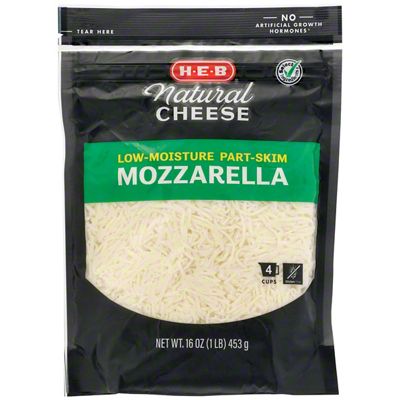 H-E-B Low Moisture Part-Skim Mozzarella Shredded Cheese, 16 Oz | Joe V ...