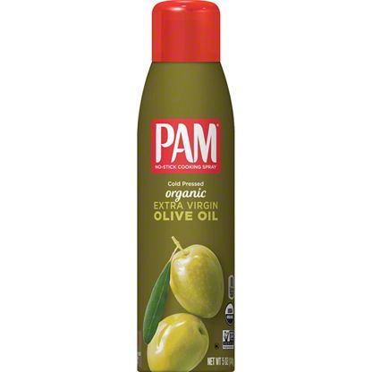 Pam Organic Extra Virgin Olive Oil No-Stick Cooking Spray, 5 oz ...