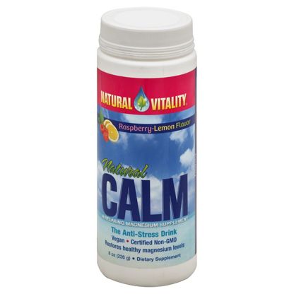 calm natural vitality magnesium supplement raspberry lemon organic peter gillham flavor oz