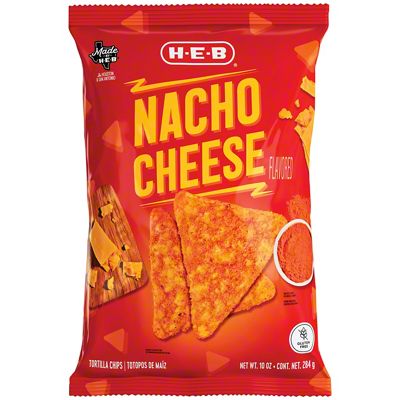 H-E-B Nacho Cheese Flavored Tortilla Chips, 10 Oz | Joe V's Smart Shop ...