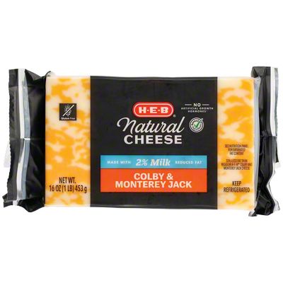 H-E-B Reduced Fat Colby & Monterey Jack Cheese, 16 Oz | Joe V's Smart ...