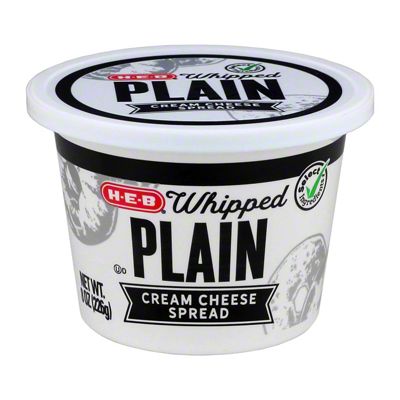 H-E-B Whipped Plain Cream Cheese Spread, 8 Oz | Central Market - Really ...