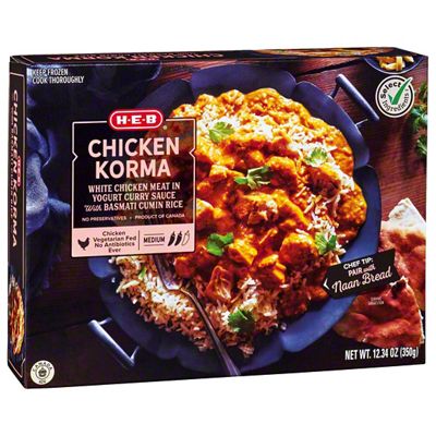 H-E-B Chicken Korma Frozen Meal, 12.3 Oz | Central Market - Really Into ...