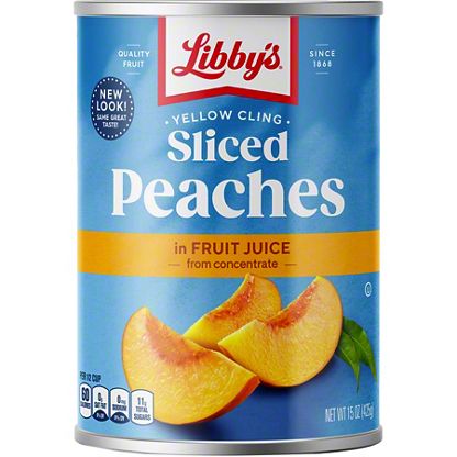 peaches sliced cling lite libby