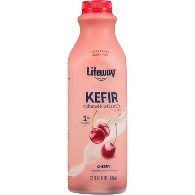 Lifeway Lowfat Cherry Kefir Cultured Milk Smoothie Probiotic, 32 Oz ...