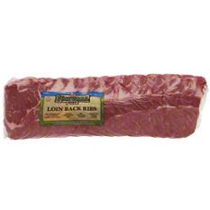 H E B Natural Pork Loin Back Ribs Vacuum Pack Central Market