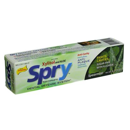 xylitol toothpaste spearmint cavity spry oz anti