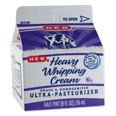 Organic Whipping Cream, Non-Homogenized