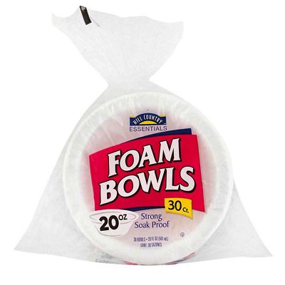 Soak Proof Foam Bowls, 12 oz, 50 Count