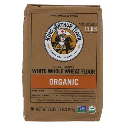 King Arthur 100% Organic White Whole Wheat Flour, 2 lb – Central Market