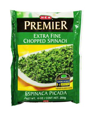 H-E-B Frozen Steamable Extra Fine Chopped Spinach, 10 Oz | Central ...