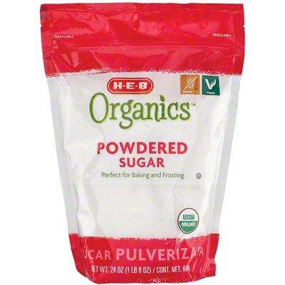 H-E-B Organics Powdered Sugar, 24 Oz | Central Market - Really Into Food