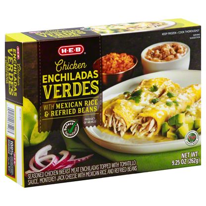 H E B Select Ingredients Chicken Enchiladas Verdes 9 25 Oz Central Market