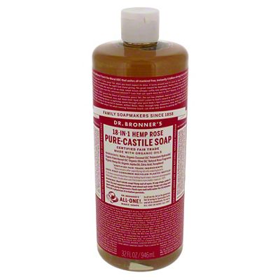 Dr. Bronner's 18-in-1 Pure-Castile Soap - Hemp Rose, 32 oz | Central ...