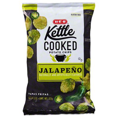 H-E-B Kettle Cooked Jalapeno Potato Chips, 8 Oz – Central Market