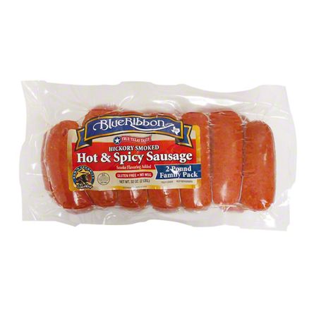 Blue Ribbon Hot and Spicy Sausage Links Family Pack, 32 oz | Joe V's ...