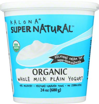 Kalona Supernatural Organic Whole Milk Plain Yogurt, 24 Oz | Central ...