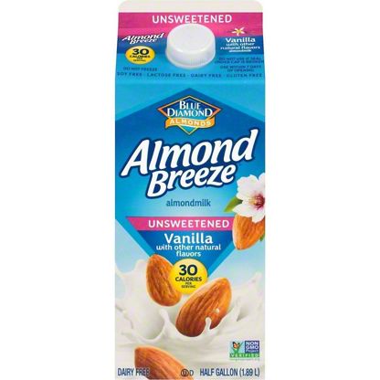 Blue Diamond Almond Breeze Vanilla Unsweetened Almond Milk ...