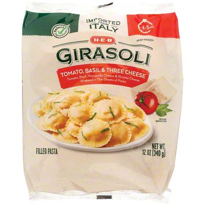 H-E-B Select Ingredients Tomato Basil & Three Cheese Girasoli, 12 Oz ...